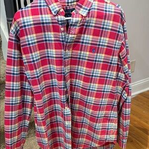 Ralph Lauren Red and Blue Plaid Shirt